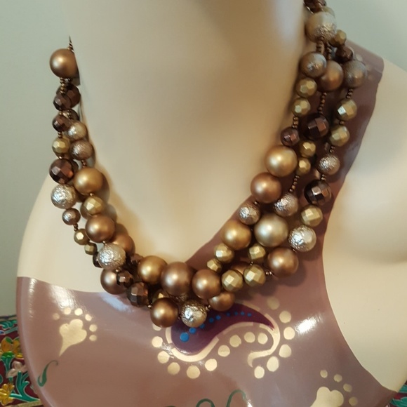 Copper colored necklace - Picture 3 of 3